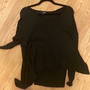 Long sleeve black top